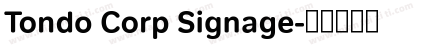 Tondo Corp Signage字体转换